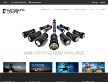 Tablet Screenshot of exposurelights.com